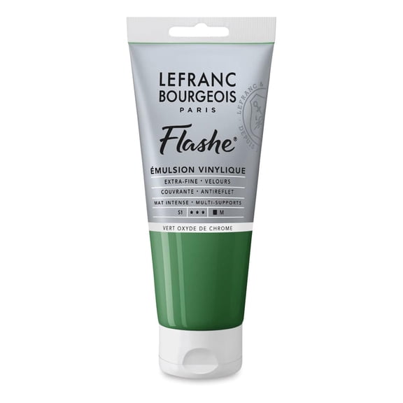 Lefranc & Bourgeois Flashe Vinyl Paint - Chromium Oxide Green, 80 ml