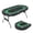 Black edge green base, variant on 8 Player Collapsible Poker Table with Deep Cup Holders and Padded Armrest, Portable Folding Card Table for Texas Holdem Blackjack, Home Casino Game Night, 71.25x27.55x30.31 inch
