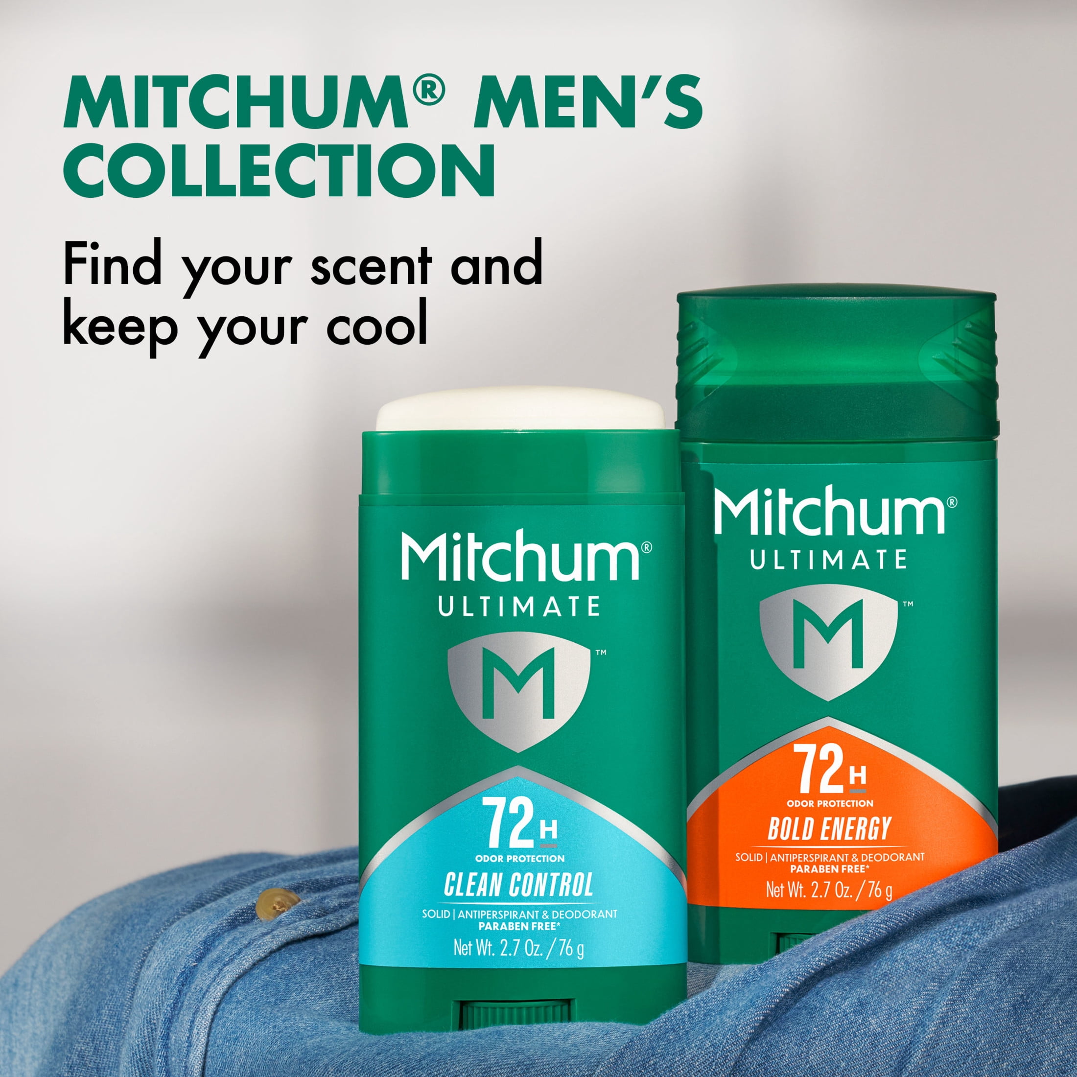 Mitchum Ultimate 72H Odor Protection Men’s Antiperspirant & Deodorant, Invisible Solid, Clean Control, 2.7 oz