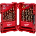thumbnail image 1 of Juego de brocas Milwaukee de 29 piezas, cobalto Red Helix, 1 of 5