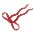 thumbnail image 4 of Unique Bargains 1 Pc Chignon Pin Bow Wave Hair Hairpin for Women Red, 4 of 5