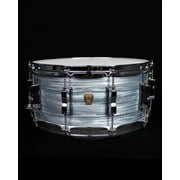 6.5" x 14" Classic Maple Snare Drum, Vintage Blue Oyster