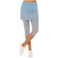 thumbnail image 2 of jobturf Skirted Leggings for Women Athletic Workout Yoga Pants Summer Trendy Gradient Capris Tennis Golf Skorts with Skirts S-XXL, 2 of 6