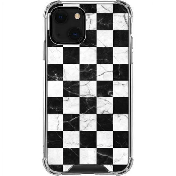 Skinit Marble Checkered Marble iPhone 13 Mini Clear Case