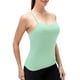 thumbnail image 1 of Camisola de mujer con sujetador Chaleco deportivo Correas de hombro espaguetis Cami sólido Yoga Tops Abanopi Chaleco de mujer, 1 of 7