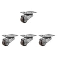 thumbnail image 4 of 4x Mini ruedas giratorias para muebles, ruedas lineales, ruedas robustas para muebles, ruedas pequeñas Marrón, 4 of 9