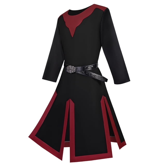 Túnica templaria renacentista medieval, vestido de actuación escénica vintage de pirata y caballero vikingo