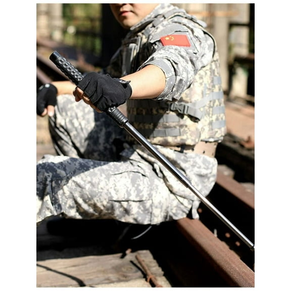 2-piece set Outdoor Mountaineering Stick anti-Beas 26 " Telescoping rod for women men