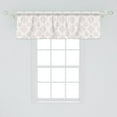 thumbnail image 2 of Ambesonne Damask Window Valance, Classical Monochrome Art, 54" X 18", Rose and White, 2 of 3