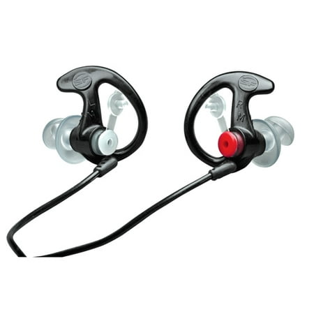 

HJDong Double Flanged Filtered Earplugs Med 25 Pair Black