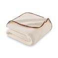 thumbnail image 2 of Mainstays Super Soft Fleece Bed Blanket, Vanilla Dream, Full/Queen Size, 2 of 4