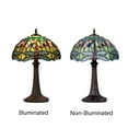 thumbnail image 4 of CHLOE Lighting EMPRESS Tiffany-style Dark Bronze 1 Light Table Lamp 12" Shade, 4 of 5