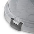 thumbnail image 3 of Mainstays Cake & Cupcake Carrier with Flippible Base, Lid, Handle & Clasps, Grey Plastic, 3 of 6