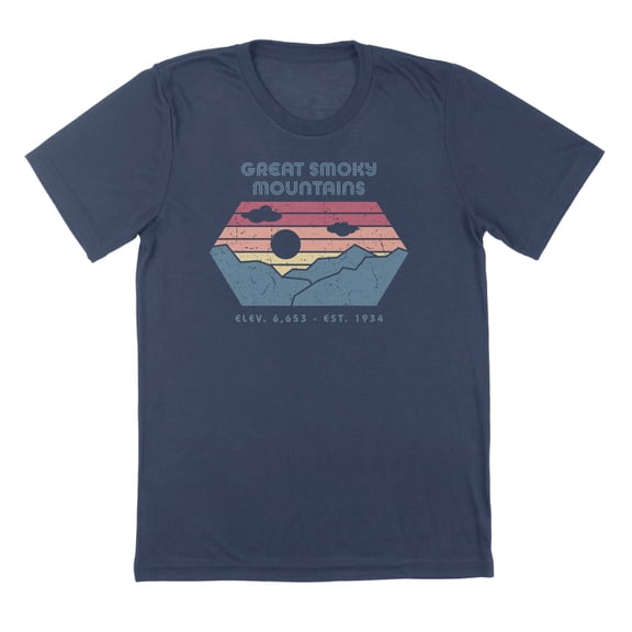 Great Smokey Montains Humor Graphic Navy Mens T-Shirt