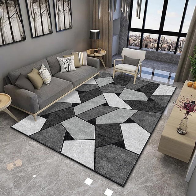 Aqestyerly Soft Non-Slip Carpet Area Rug for Bedroom Dining Room Living Room Home Floor Decoration Large Thick Rug Mat HWRETIE