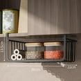 thumbnail image 2 of Under Shelf Storage Basket Multipurpose All Metal Under Shelf Wire Basket for Kitchen Office Pantry Desk Bookshelf Under Shelf Storage Basket Is Made Of Premium Iron (9SG-12), 2 of 2