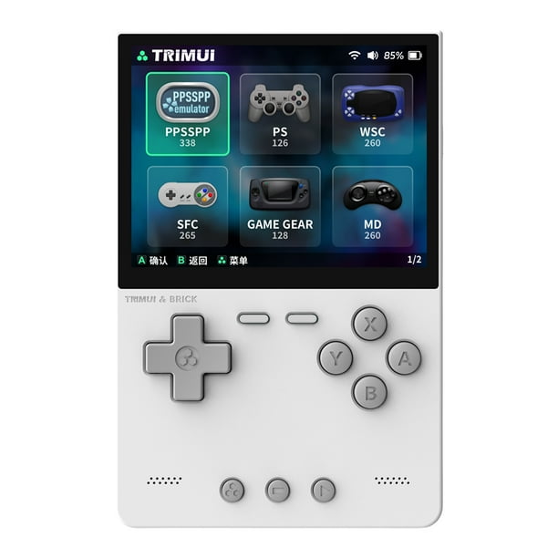 Consola Juego Handheld 3.2 Pulgadas Player Portable Game Linux System () White