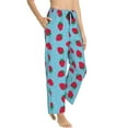 thumbnail image 2 of Balery Strawberries print Women's Pajama Pants,Ultra Lightweight Pjs,Lounge Pant-XX-Large, 2 of 9