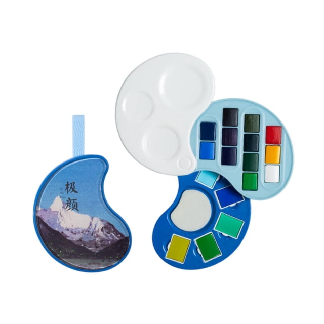 Conjunto de pintura de acuarela Pinturas de colores de agua con paleta (no incluir pincel) para todas las edades de los profesionales para adultos