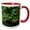 Red/White, variant on 3drose, a View of a Creek in North Ga Mountains, 11oz Two-tone Green Mug