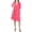 Pink, variant on INC Womens Tiered V-Neck Mini Dress