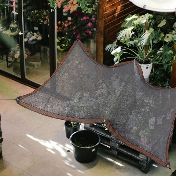 MOKKHNB Black Sunshade Mesh Cloth for Outdoor Use Plant Garden Patio Shade Cover with Grommets