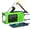 Green-4000mAh, variant on Emergency Weather Radio Noaa Am Fm Wb With 4000mah Rechargeable Usb Solar Hand Crank Charging Flashlight Sos Alarm Reading Lamp Portable For Outdoor Indoor Emergencies 2 Pack
