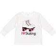 thumbnail image 3 of Inktastic Girls I Heart Skating Girls Long Sleeve Toddler T-Shirt, 3 of 5