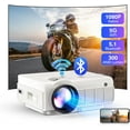 thumbnail image 1 of LAICAIW Projector, Native 1080P Projector with 5G WiFi and Bluetooth, 12000L Mini Portable Projector 4K Supported, Home Movie Projector Compatible with TV Stick Smartphone & Tablet Laptop HDMI USB TF, 1 of 7