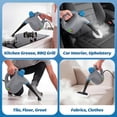 thumbnail image 2 of Handheld Steam Cleaner, Hand Held Steamer for Cleaning Home, Portable Pressurized Steamers for Upholstery Furniture Sofa Couch Floor Tile Grout Bathroom, Grey, 2 of 6