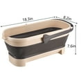 thumbnail image 3 of Xecvkr Collapsible Mop Bucket with Handle 4.2 Gallon Foldable Water Pail for House Cleaning Camping, 3 of 9