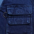 thumbnail image 7 of Men's Denim Zipper Cardigan Multi Pocket Vest Convenient Mountaineering Camping Fishing Outdoor Cargo Vest, 7 of 7