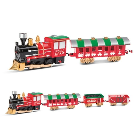 2020 Christmas Car Gift Music & Light Classic Christmas Train Track