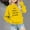 Yellow, variant on Spazoro Childs Girls Sweatshirts, Long Sleeve Crew Neck Letter Print Fall Winter Toddlers Kids Tops for Girls Boys Black Size 2 T