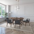thumbnail image 3 of Juego de Comedor de Madera con 6 Sillas Tapizadas para 6 Personas, Mesa y Sillas para Comedor y Cocina, Midtown Concept Lisboa, Nogal y Gris Oscuro, 3 of 5