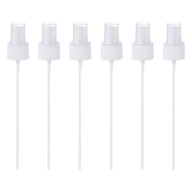Unique Bargains Spray Bottle Top Sprayer Replacement Pump Plastic for Essential Oil Bottles White 6 Pack