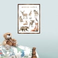 thumbnail image 3 of Woodland Animals Kids Room Decor | Montessori Wooden Poster | Homeschool I Educational Poster | Classroom Decor | Playroom Art - 310220, 3 of 11
