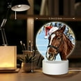 thumbnail image 6 of Daiia Christmas Horse Pattern Acrylic Night Light, LED Touch Light, Bedroom Night Light, Soft Glowing Lamp Perfect Gift for Mother's Day, Birthday, or Christmas, 6 of 9
