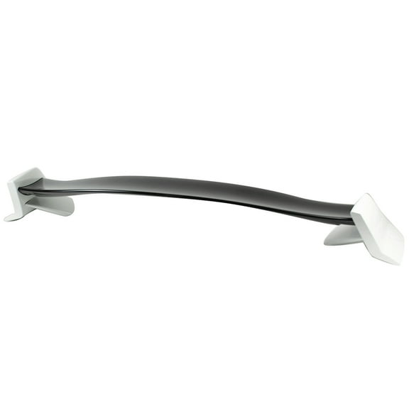 Ikon Motorsports Compatible with 12-15 Civic 9th Trunk Spoiler Painted Glossy Black & Taffeta White
