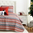 thumbnail image 4 of Southshore Fine Living, Inc. Christmas 6-Piece Oversized Quilt Set, Cozy Cottage, Full/Queen, 4 of 9