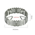 thumbnail image 2 of Outdoor Camping Windproof Stoves Rack Portable Stainless Steel Furnace Frame Windshield Picnic BBQ Cooking Accessory Fire Burn Pit Stand Wind Screen, 2 of 6