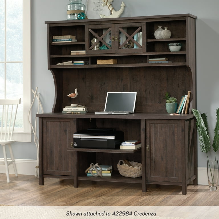 Sauder Costa Large Hutch Coffee Oak Finish