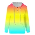 thumbnail image 5 of Womens 3/4 Sleeve Tops Casual Fall Tops 2024 Trendy Fashion Pocket Long Sleeve Blouse Casual Tops Button Hoodies, 5 of 5
