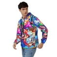 thumbnail image 4 of Lsque Mario for Mens Full-zip Hoodie, Zip-up Pullover Hooded Sweatshirt, Kangaroo Pocket Hoodie Ideal for Daily Wear, Travel, and Home-X-Large, 4 of 8
