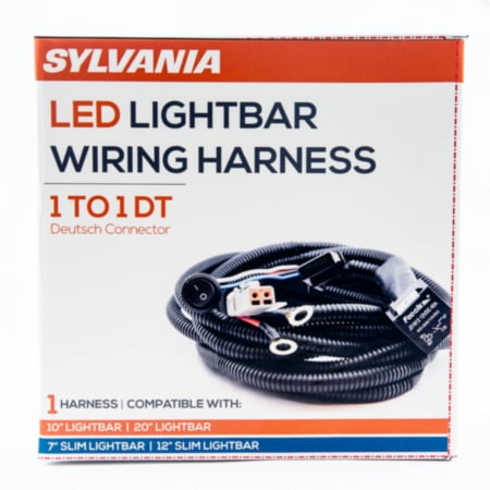 Sylvania - DUAL MODE LED Light Bar or Pod Wiring Harness Kit, 3-Pole Power Switch, 12V On Off On Switch Power Relay Blade Fuse Off Road Lights LED Work Light, 1 Lightbar or Pod, 1 Pack