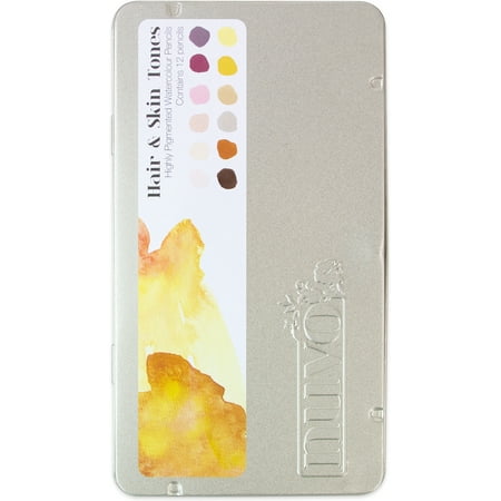 UPC: 0841686105210 | Nuvo Watercolor Pencils 12/Pkg-Hair & Skin Tones