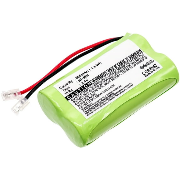 Batteries N Accessories BNA-WB-H436 Cordless Phones Battery - Ni-MH, 2.4V, 600 mAh, Ultra High Capacity Battery - Replacement for Universal AAx2 Battery
