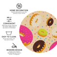 thumbnail image 3 of Naloa Donuts Leather Coasters for Drinks, Durable Drink Coasters 4 Set for Tabletop Protection, Luxurious Home Décor and Housewarming Gift ( {designName})Round Shape, 3 of 6