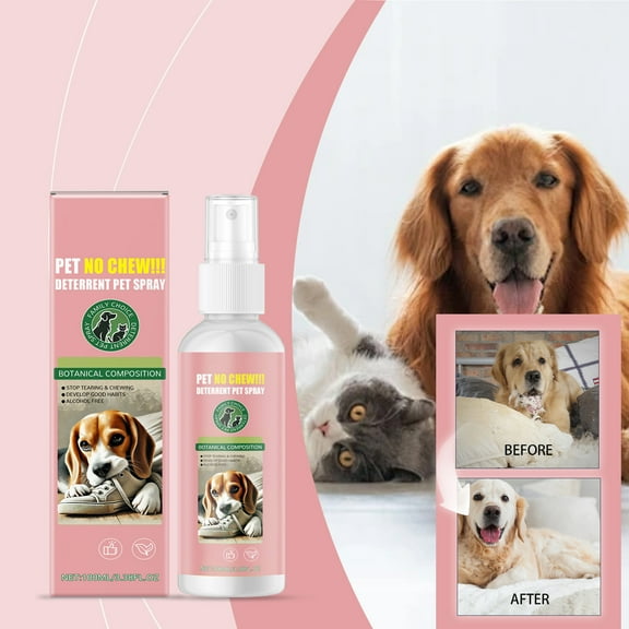 Pet No-Go & Puppy Potty Training Spray - Pet Deterrent Spray for Stop Chewing, Pee Here Corrector Spray for Dogs and Cats, 3.38 Fl Oz/100ml Kit