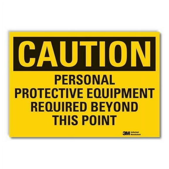 Lyle Caution Sign,7inx10in,Non-PVC Polymer LCU3-0440-ED_10x7